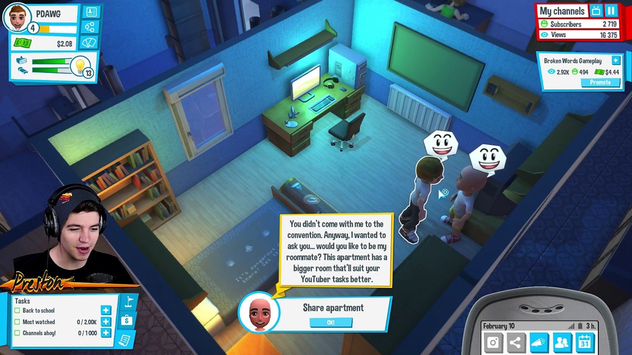 WE HIT 10,000 SUBSCRIBERS! | YouTubers Life #3