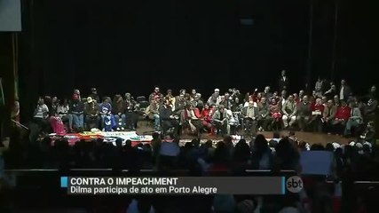 Dilma participa de ato contra o impeachment e volta a criticar Temer