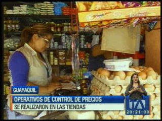 Control de precios de víveres en barrios de Guayaquil