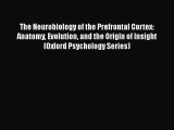 Read Books The Neurobiology of the Prefrontal Cortex: Anatomy Evolution and the Origin of Insight