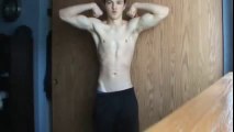 15 Year old flexing muscles 2013 P Biceps, Back , Abs, Triceps, Chest