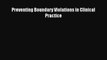 PDF Preventing Boundary Violations in Clinical Practice  Read Online
