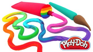 Learn Colors with Play-Doh Painting * Creative Fun for Kids * RainbowLearning