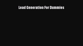 [Download] Lead Generation For Dummies Read Online