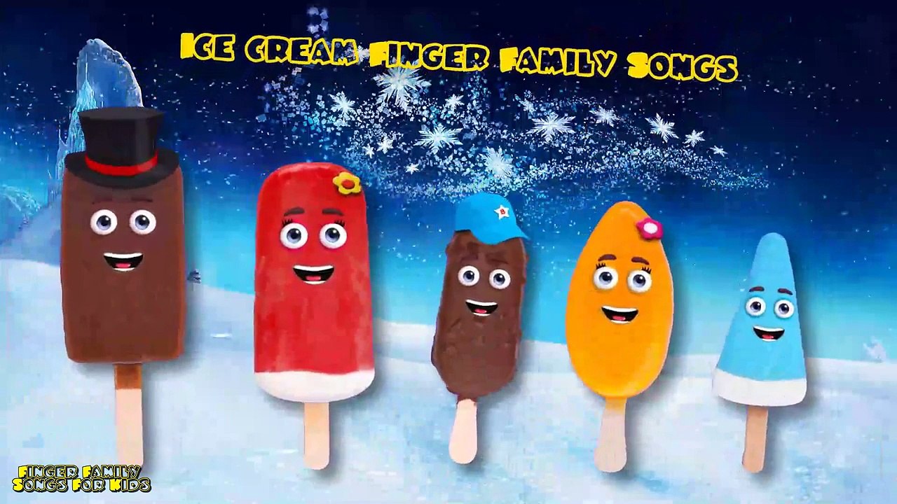 The Finger Family Ice cream Family Nursery Rhyme | Finger Family Songs For Kids