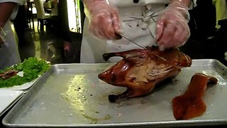 Carving Peking Duck