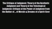 Read Book The Critique of Judgment: Theory of the Aesthetic Judgment and Theory of the Teleological