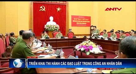 Triển khai thi hành các đạo luật trong CAND