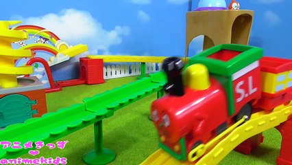 アンパンマン おもちゃ アニメ ドキドキ　SLマンレールセット❤ animekids アニメきっず animation Anpanman Toy Electric train