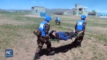 Chinese peacekeepers show stunning skills in Khan Quest military drill