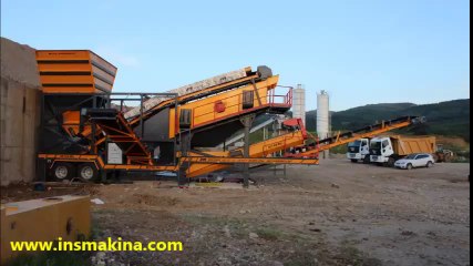 Descargar video: ins makina Mobil eleme yikama tesisi Screening and washing plants Concrete batching plants