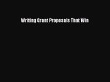Download Book Writing Grant Proposals That Win E-Book Download