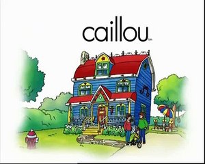 çizgi film - Caillou - arka koltukta yolculuk