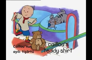 çizgi film - Caillou - ayılı tişörtü