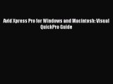 Download Avid Xpress Pro for Windows and Macintosh: Visual QuickPro Guide Ebook Free