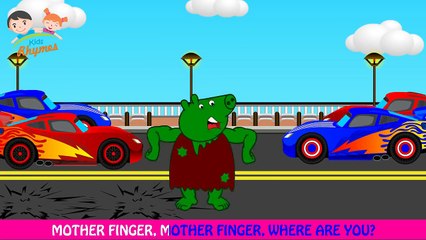 Peppa Pig Hulk Finger Family | Nursery Rhymes for childrens