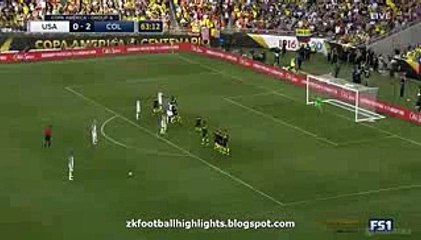 Clint Dempsey Amazing Free Kick USA 0 2 Colombia 04-06-2016