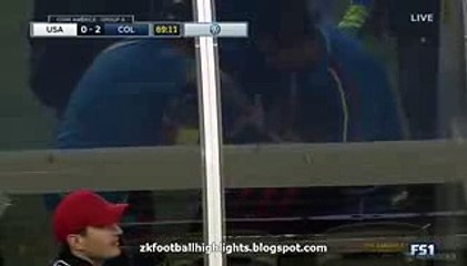 James Rodríguez Horror Injury & Substitution USA vs Colombia 0-2 04-06-2016 HD