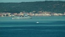 Rus Savaş Gemisi Çanakkale Boğazı'ndan Geçti - Çanakkale