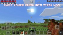Minecraft PE 0.12.1|Convierte Carne de Zombie en Bistec MOD|Minecraft PE Mods