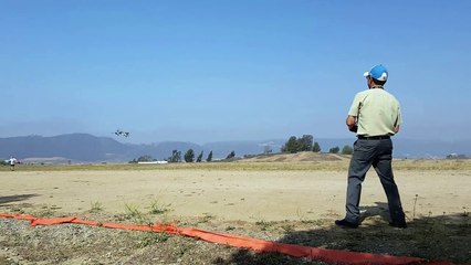 E-flight Spitfire maiden flight.