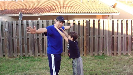 Kids Self Defense Against a Two Handed Front Choke