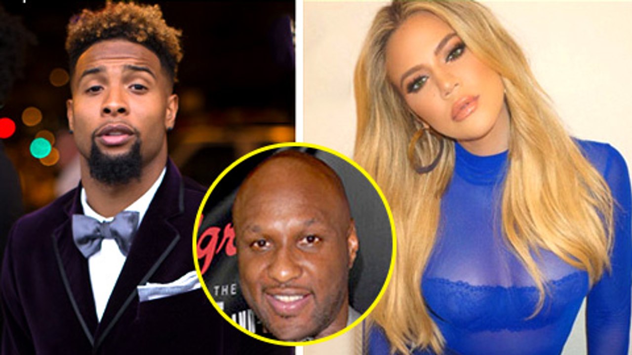 Khloe Kardashian FLIRTING With Odell Beckham  Lamar Odom UPSET