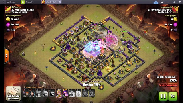 Clash Of Clan - Golden Boys Hdv 9 vs Hdv 10