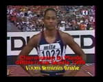 1999 Monde 100m F Finale (Jones,Miller,Thanou,Arron)