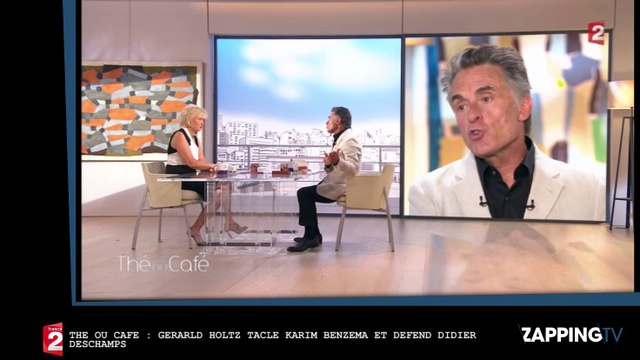 Thé ou café : Gérard Holtz tacle Karim Benzema et défend Didier Deschamps