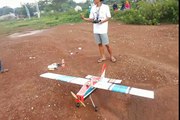Flying homemade rc plane, Pilot by Bowo