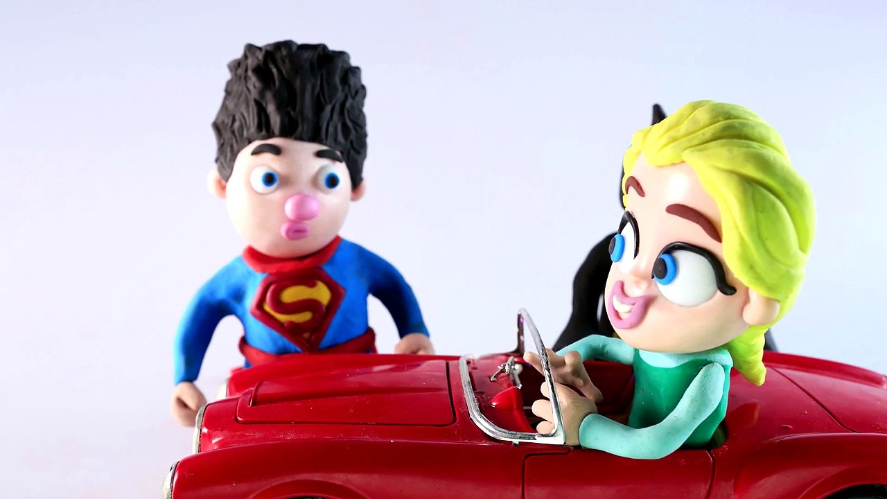 Pink Spidergirl vs T-Rex Stop Motion | Pink Spiderbaby Play Doh Superhero Movie Clips