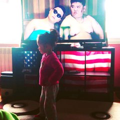 My girl dancing Gangnam Style