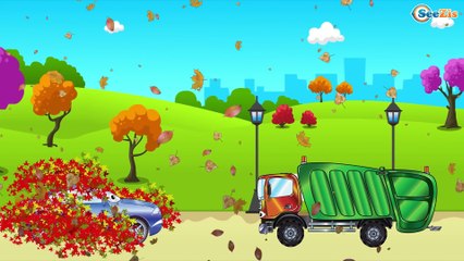 Скачать видео: ✔ Dessins animé voiture. Camion poubelle pour enfants. Tiki Taki Voitures. Série 10 ✔