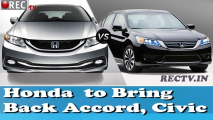 Honda  to Bring Back Accord, Civic II latest auto mobile news updates