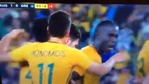 Last minute GOAL Leckie !!Australia 1-0 Greece 04.06.2016