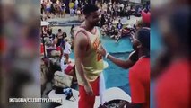 Deux filles se battent lors de la pool party de Drake