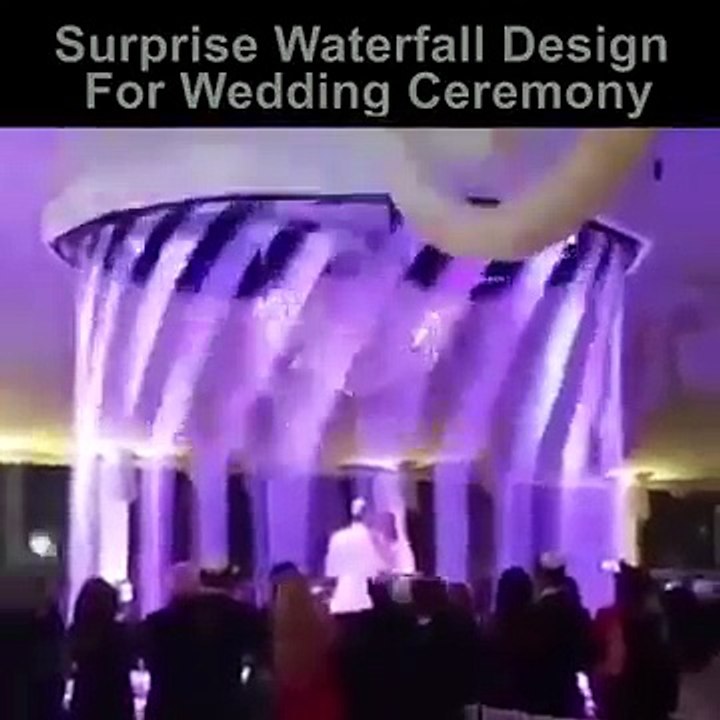 Surprise waterfall designe for wedding.