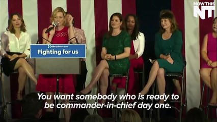 Hillary Clinton Slams Sexism With Hollywood Stars