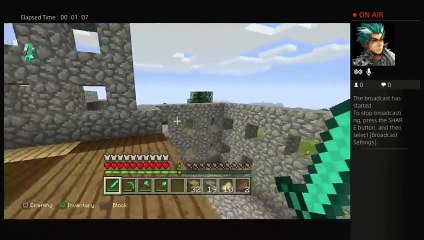 Playing minecraft ps4 part 1 (5)