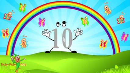 LEARN NUMBERS FOR TODDLERS, LEARN TO COUNT FROM 1 TO 10 - Roly-Poly KIDS Animation