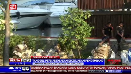 下载视频: Tanggul Sementara di Perumahan Pantai Mutiara Selesai Dibangun