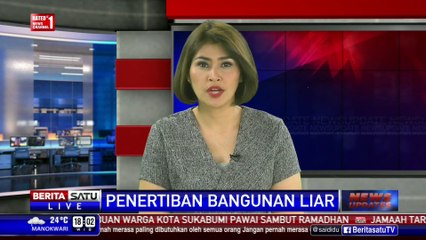 Petugas Bongkar Paksa Puluhan Warung Remang-remang di Banten