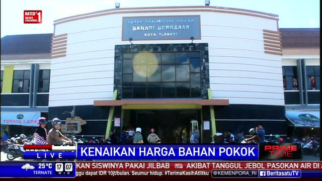 Kebutuhan Bahan Pokok di Pasar Ternate Naik 10-25 Persen