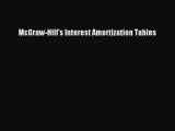 FREEDOWNLOAD McGraw-Hill's Interest Amortization Tables FREEBOOOKONLINE