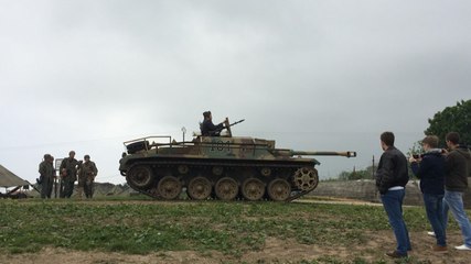 Reconstitution historique à la batterie de Crisbecq pour le D-Day 2016