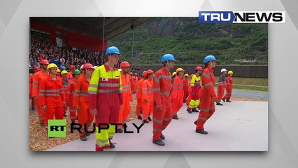 New World Order uses satanic ritual to unveil Gotthard Train Tunnel.