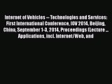 Download Books Internet of Vehicles -- Technologies and Services: First International Conference