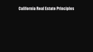 READbook California Real Estate Principles READONLINE