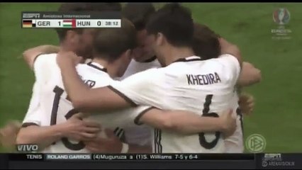 Mario Gotze Goal HD Germany vs Hungary 1-0  (Friendly Match 2016)
